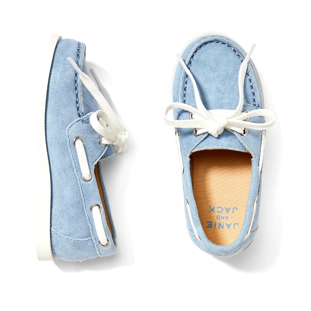 🐥Janie and Jack Suede Lace Up Boat Shoes